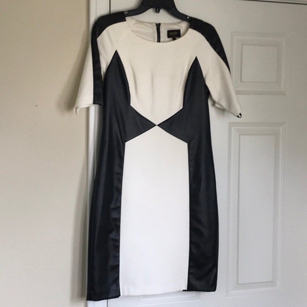 Laundry by Shelli Segal Mid-Length Black & White Dress Sz 6